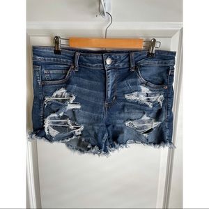 American eagle stretchy denim shorts
